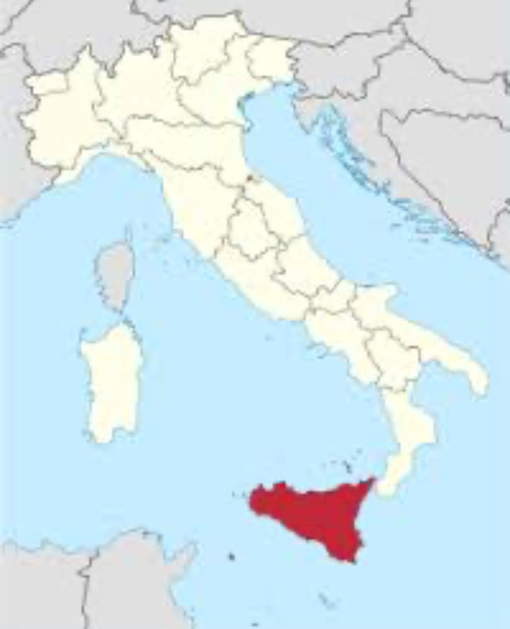Kartta, joka näyttää työpajan sijainnit ympäri Italiaa